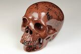 Realistic, Polished Mahogany Obsidian Skull #199607-2